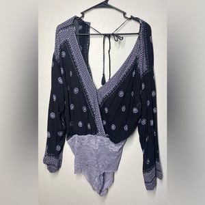 Free People Open Back Bodysuit